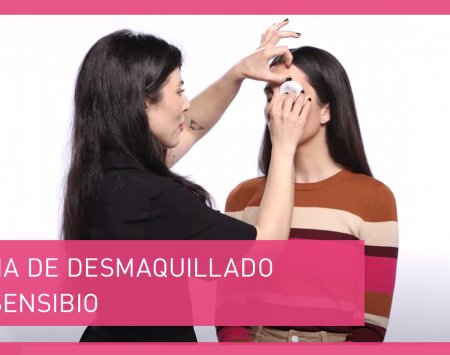 Rutina de desmaquillado con Sensibio